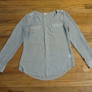 Candie's Sheer Long Sleeve Top